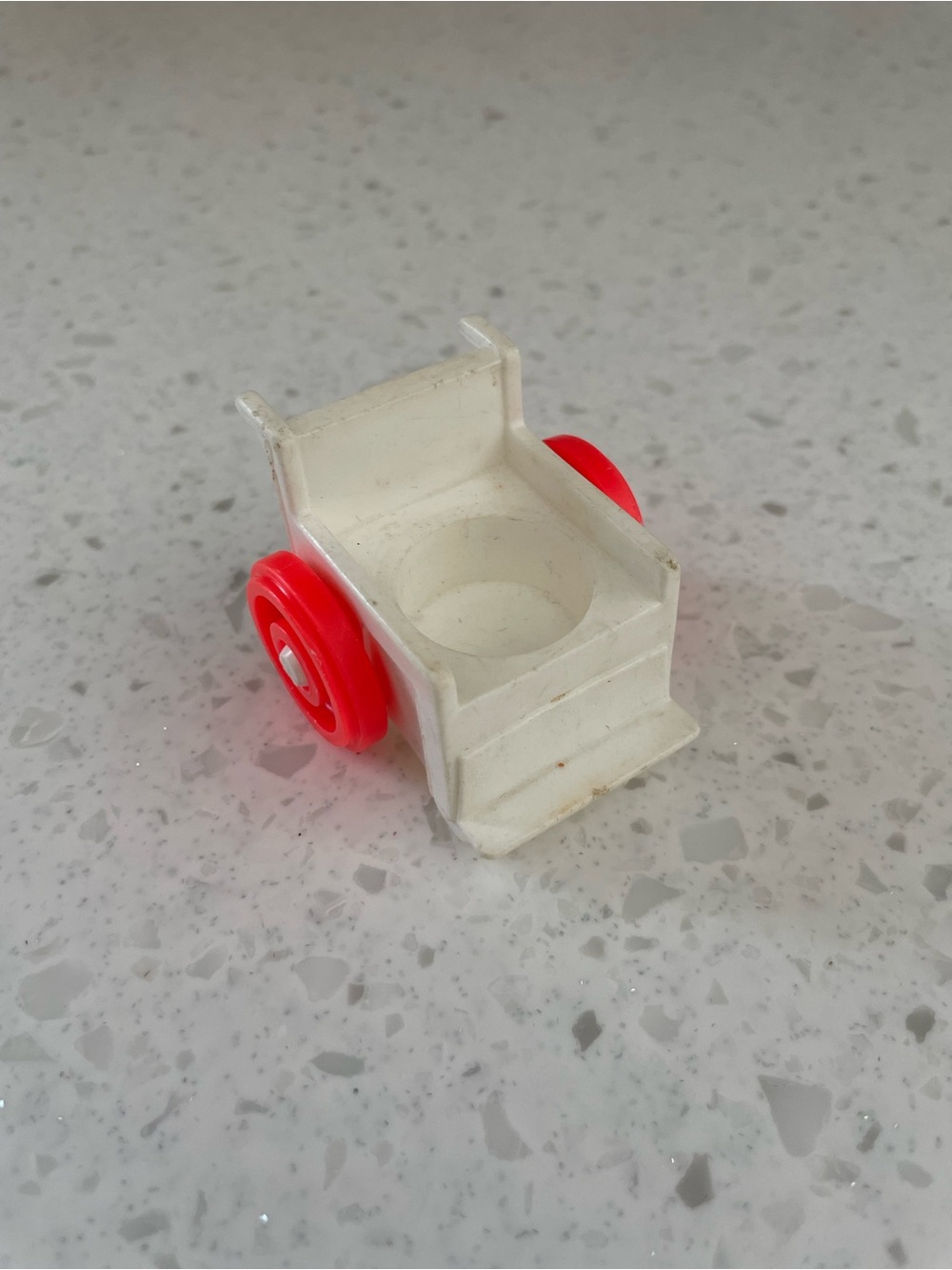 Vintage Fisher Price little people white wheelchair for Hospital